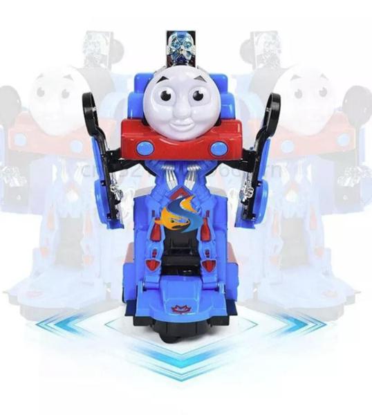 Imagem de Trenzinho Transformers Vira Robô Brinqued Anda Som