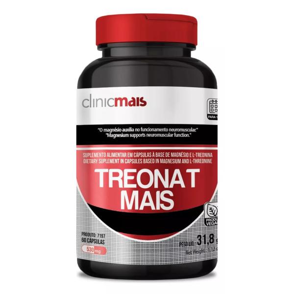 Treonat Mais Clinicmais 60 Cápsulas Imagem de Treonat Mais Clinicmais 60 Cápsulas
