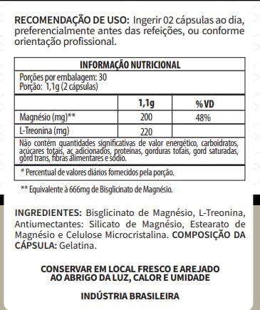 Treonato (Magnésio + Treonina) 60 Caps Tuttiflora Imagem de Treonato (Magnésio + Treonina) 60 Caps Tuttiflora