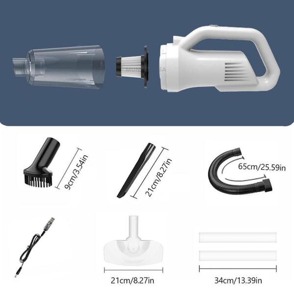 Três Em Um, Todos Os Espaços: Aspirador Vertical Branco - MR Imagem de Três Em Um, Todos Os Espaços: Aspirador Vertical Branco