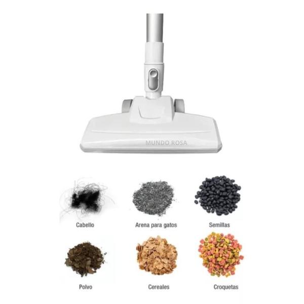 Três Em Um, Todos Os Espaços: Aspirador Vertical Branco - MR Imagem de Três Em Um, Todos Os Espaços: Aspirador Vertical Branco
