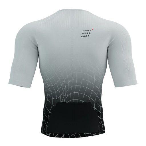 Imagem de Tri Postural Aero SS Top M Branca/Preta - COMPRESSPORT