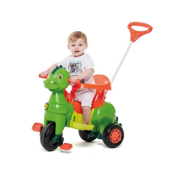 Triciclo 2 em 1 didino verde - calesita Imagem de Triciclo 2 em 1 didino verde - calesita