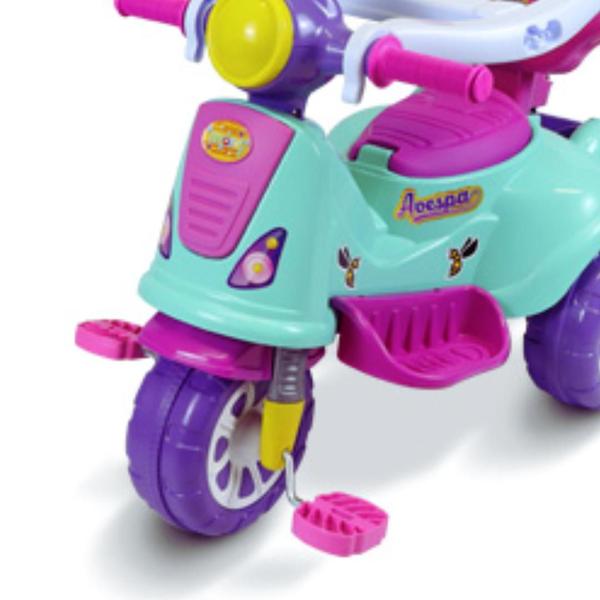 Imagem de Triciclo Avespa Motoca Infantil Carrinho Passeio Pink Com Embalagem Presente Maral