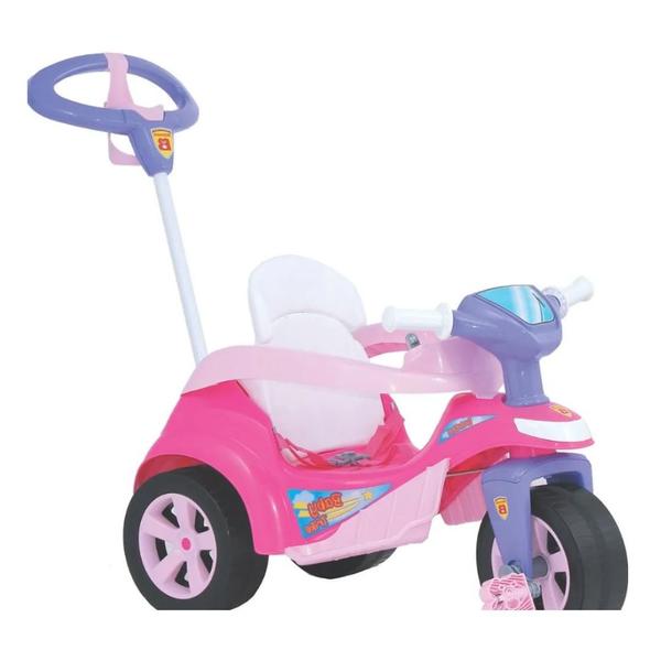 Triciclo Baby Trike Evolution Rosa - Ref 611 - BIEMME Imagem de Triciclo Baby Trike Evolution Rosa - Ref 611