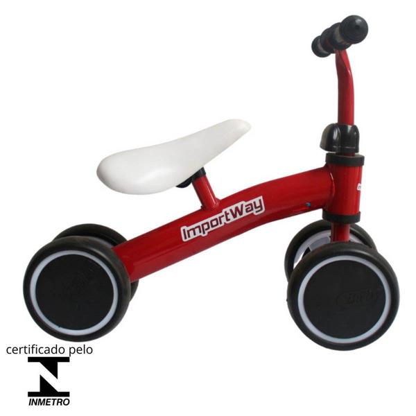 Imagem de Triciclo Balance Equilíbrio Infantil Bike Reforçado Vermelho Importway