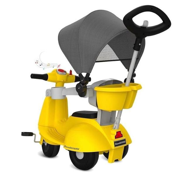 Imagem de Triciclo Banderetta Com Capota Passeio Amarelo - Bandeirante