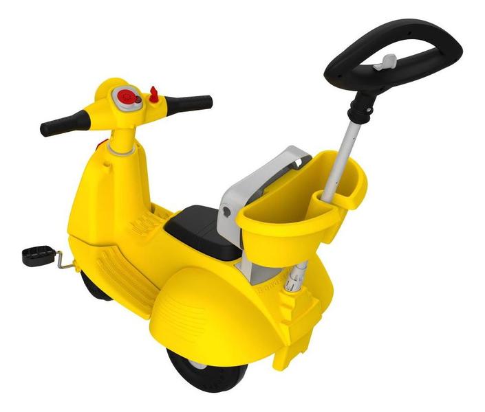 Imagem de Triciclo Banderetta Com Capota Passeio E Pedal Amarelo