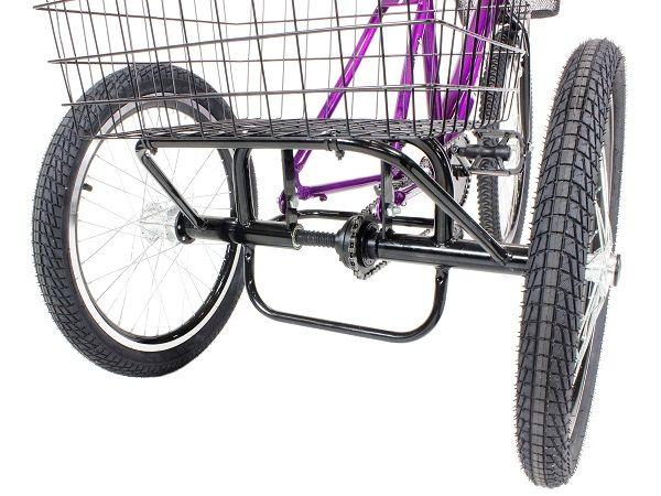 Imagem de Triciclo bicicleta lazer aro 26 roxo v- brake