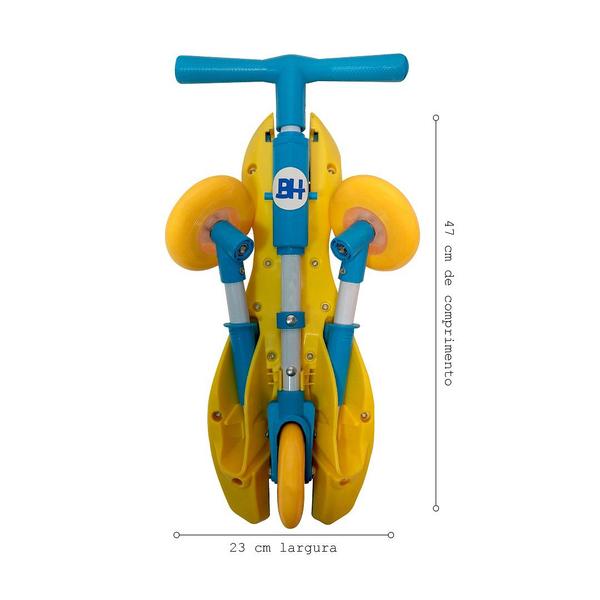 Imagem de Triciclo Bimba Infantil Motoca Bicicleta Sem Pedal Dobrável