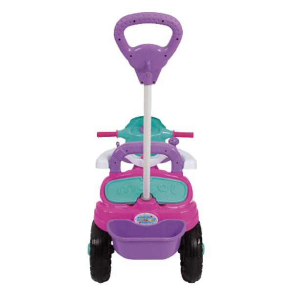 Imagem de Triciclo De Passeio Baby City Menina Com Pedal Buzina Haste Direcionavel