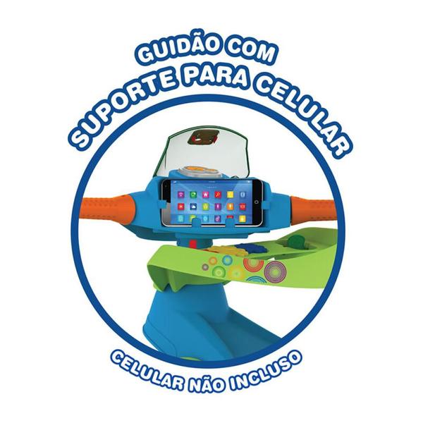 Imagem de Triciclo de Passeio e Pedal Velobaby G2 Menino Bandeirante