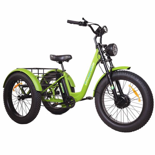 Imagem de Triciclo Elétrico Adulto Dream Bike - Verde - Super Fat Elektra 500