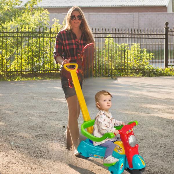 Imagem de Triciclo Infantil Andador Com Empurrador Motoca Moto Passeio