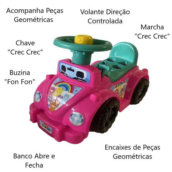 Imagem de Triciclo Infantil Andador Ketokinha Bebê Motoquinha Ursinhos