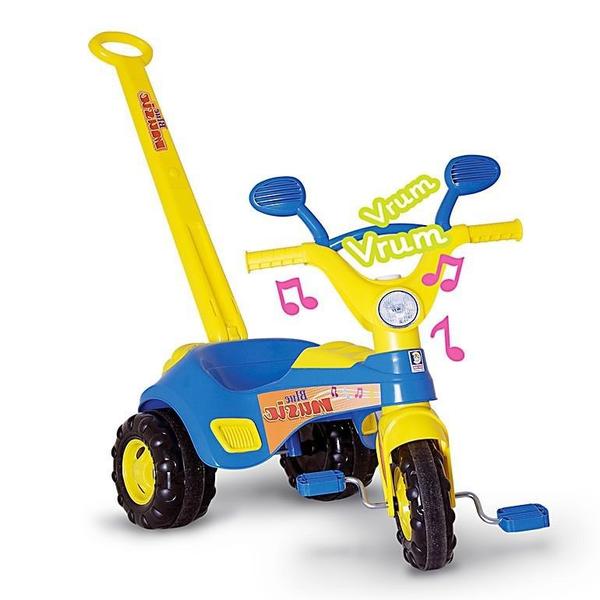 Imagem de Triciclo Infantil Baby Music Azul Cotiplas Menino