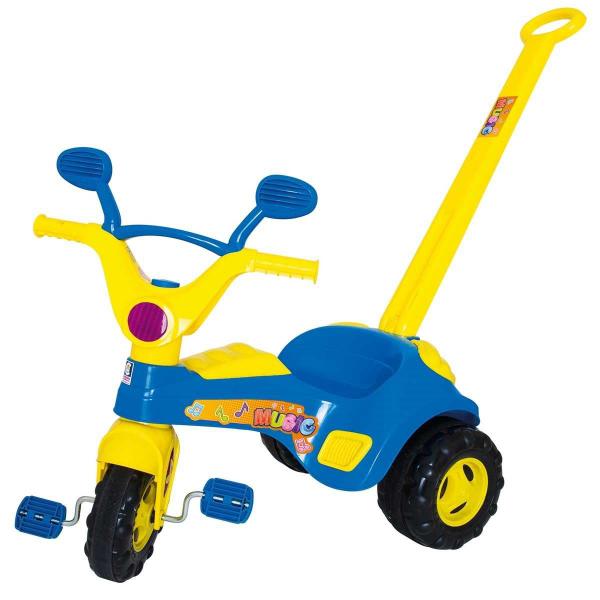 Imagem de Triciclo Infantil Baby Music Azul Cotiplas Menino