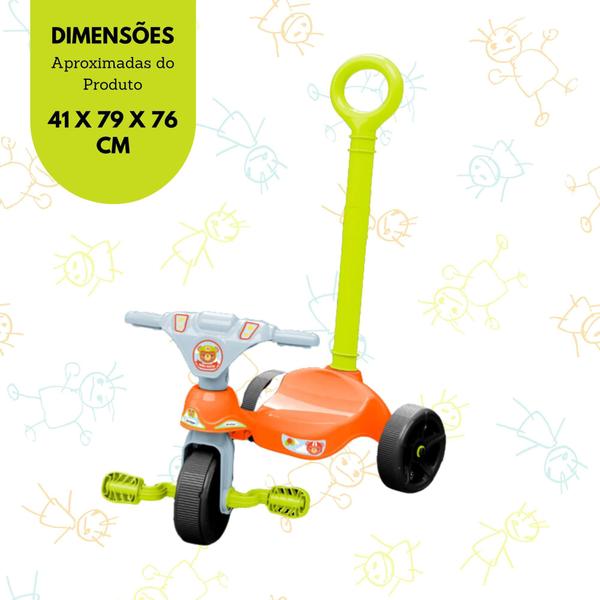 Imagem de Triciclo Infantil Baby Racer com Empurrador Xalingo - 07675