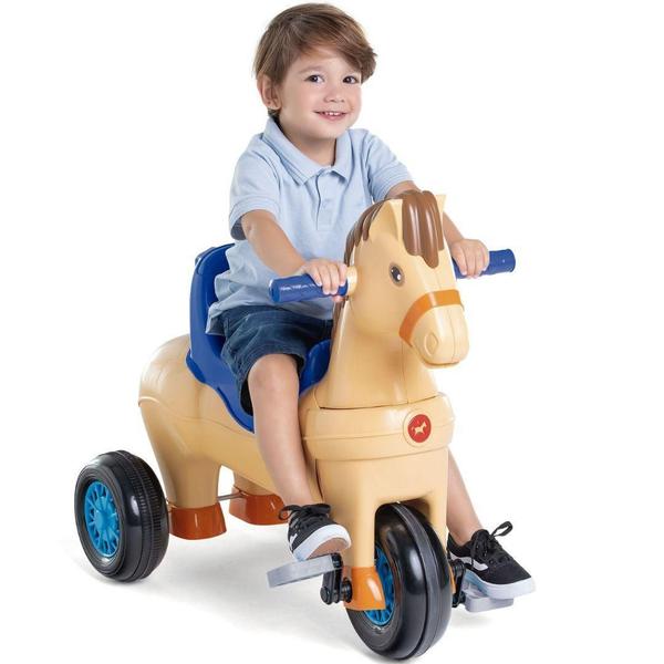 Imagem de Triciclo Infantil Cavalinho Poto Calesita Com Pedal