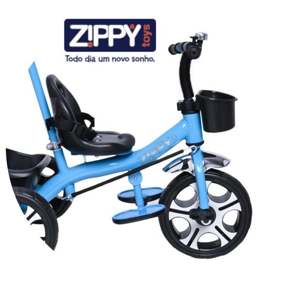 Imagem de Triciclo Infantil Com Apoiador Apoio Para Os Pes Zip Toys