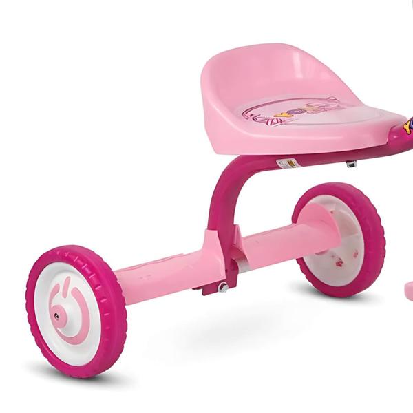 Imagem de Triciclo Infantil com Cestinha Buzina Fon-fon Cor Rosa You 3 Girl Nathor - 100510160012