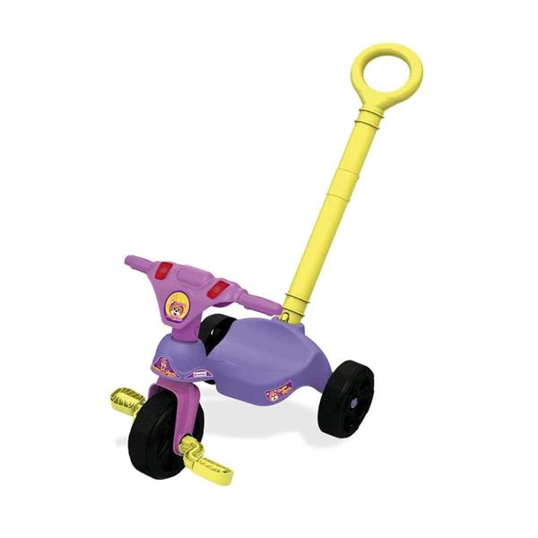 Imagem de Triciclo Infantil Com empurrador a partir dos 24 meses até 23kg Oncinha Racer Xalingo - 07733