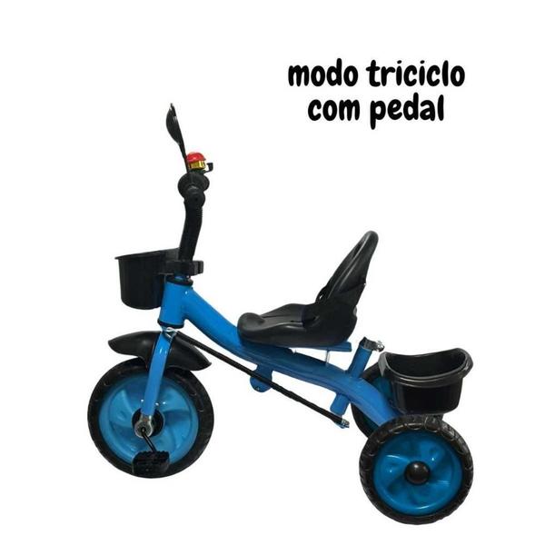 Imagem de Triciclo Infantil Com Empurrador Importway Bw311Az Azul