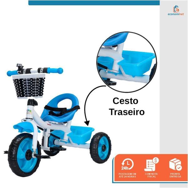 Imagem de Triciclo Infantil Com Empurrador Pedal Passeio Flex ul