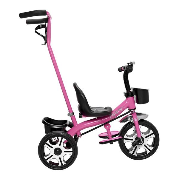 Imagem de Triciclo Infantil Com Empurrador Rosa 7631 - Zippy Toys