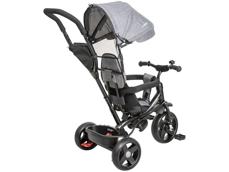 Imagem de Triciclo Infantil com Empurrar e Pedal - 521AMG com Capota Kidoo