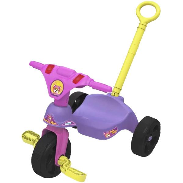 Triciclo Infantil com Pedal Oncinha Racer Rosa Lilás Xalingo Imagem de Triciclo Infantil com Pedal Oncinha Racer Rosa Lilás Xalingo