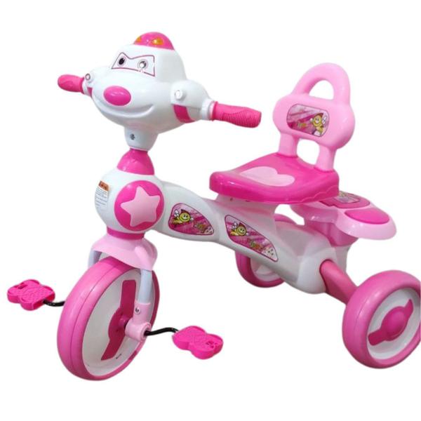 Imagem de Triciclo Infantil Com Som E Luz Suporta Até 25 Kg Cor:Rosa