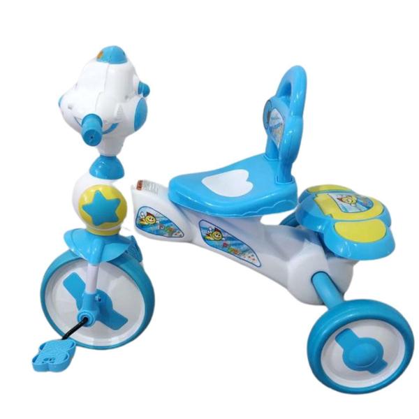 Triciclo Infantil Com Som E Luz Suporta Até 25 Kg Cor:ul - Elite Imagem de Triciclo Infantil Com Som E Luz Suporta Até 25 Kg Cor:ul