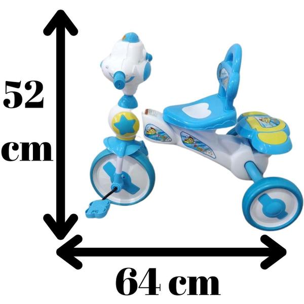 Triciclo Infantil Com Som E Luz Suporta Até 25 Kg Cor:ul - Elite Imagem de Triciclo Infantil Com Som E Luz Suporta Até 25 Kg Cor:ul