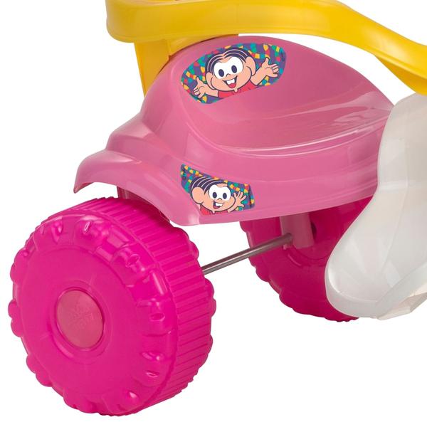 Imagem de Triciclo Infantil Da Mônica Rosa Com Proteção - Magic Toys