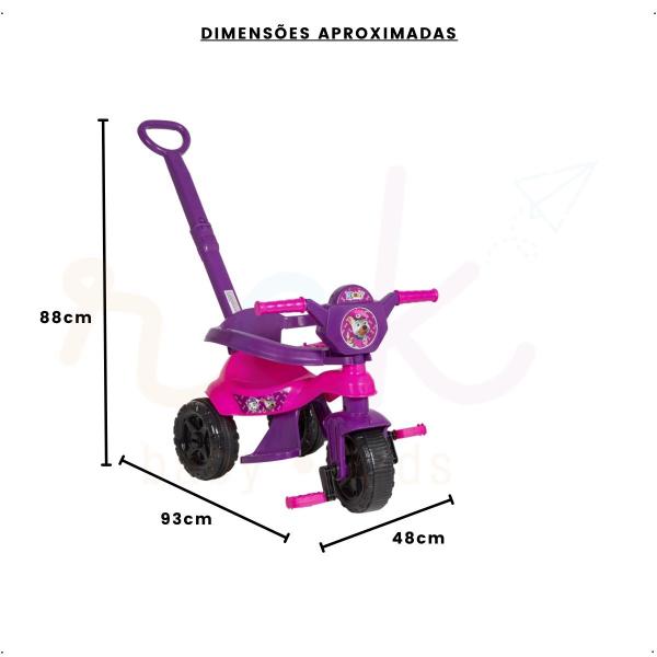 Imagem de Triciclo Infantil de Empurrar Baby Dog Passeio e Pedal Motoca Kendy