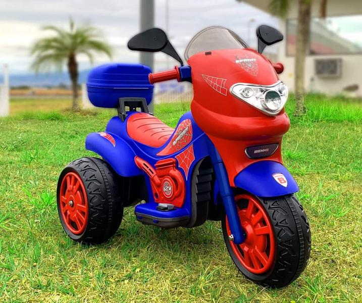 Imagem de Triciclo Infantil de Passeio Elétrico 12V Com Capacete Sprint Turbo Power Spider  Biemme