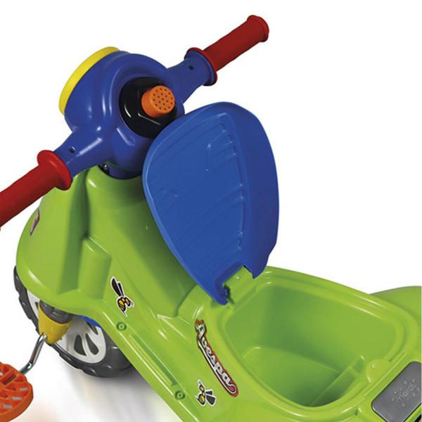 Imagem de Triciclo Infantil De Pedal 2 Em 1 Motoca Avespa