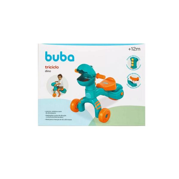 Imagem de Triciclo Infantil Dino Buba Com Luz E Som 12m+