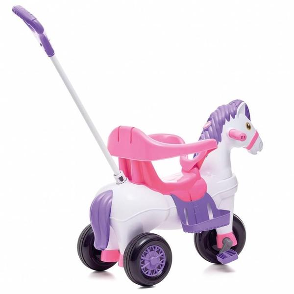 Imagem de Triciclo Infantil Empurrar Passeio Poto Rosa Calesita 1012