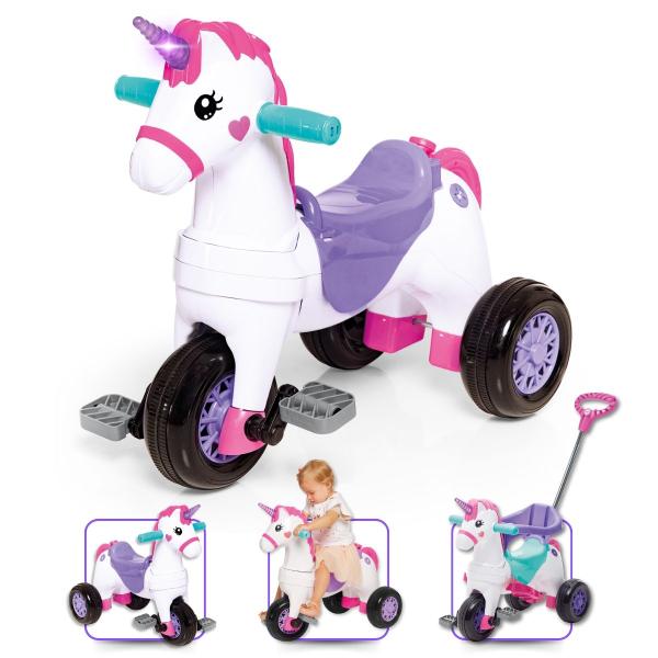 Imagem de Triciclo Infantil Fantasy Luzes Som Passeio e Pedal 