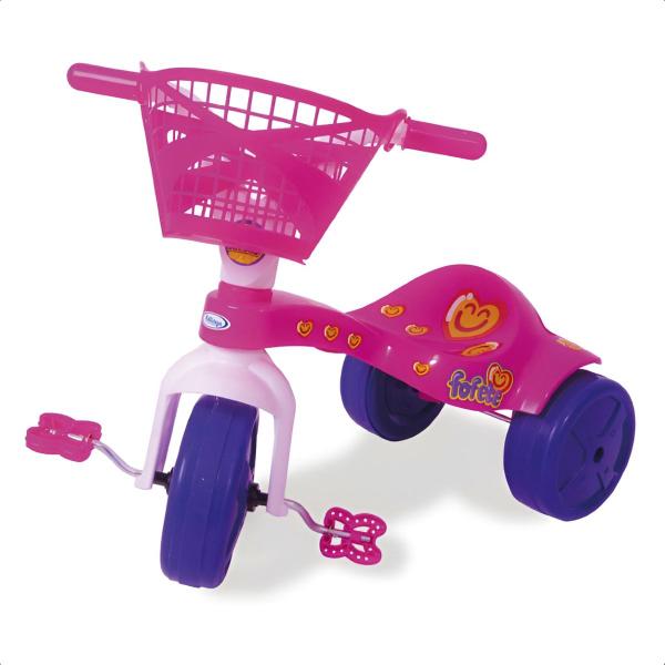 Imagem de Triciclo Infantil Fofete Com Cestinha Com Pedal Tico Tico Xalingo - 0766.5