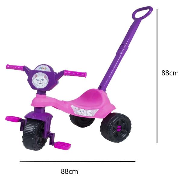 Imagem de Triciclo Infantil Kemotoca Gatinha + Brinquedo Educativo