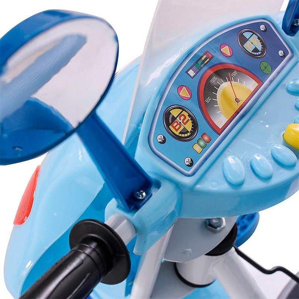 Imagem de Triciclo Infantil Moto com Capota Azul 900102 BEL