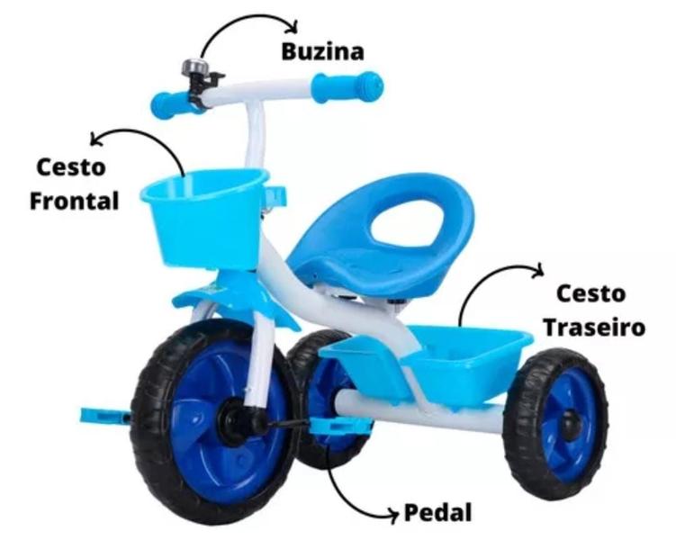 Imagem de Triciclo Infantil Passeio com Pedal Jony Baby Style