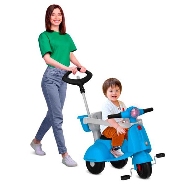 Imagem de Triciclo Infantil - Passeio e Pedal - Banderetta - Azul - Bandeirante