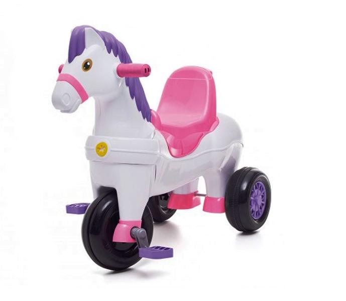 Imagem de Triciclo Infantil - Passeio e Pedal - Cavalinho Potó - Rosa - Calesita