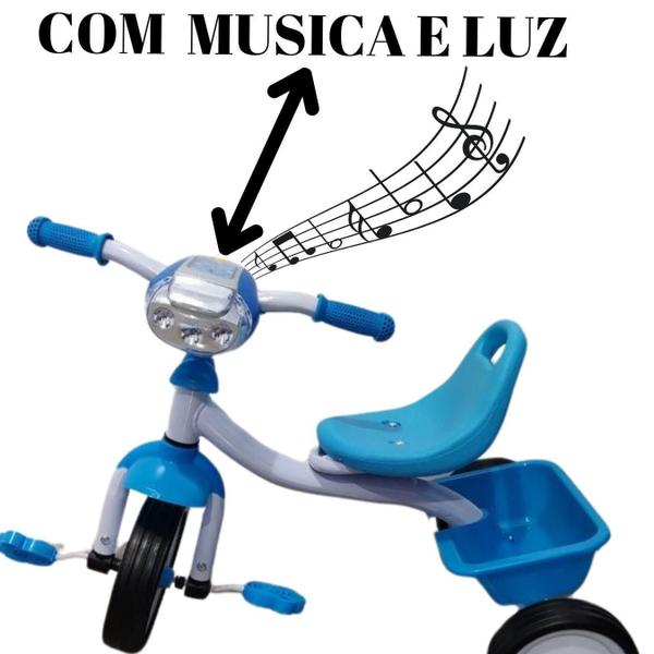 Imagem de Triciclo Infantil Pedal Com Som E Luz Suporta 25 Kg Cor:ul