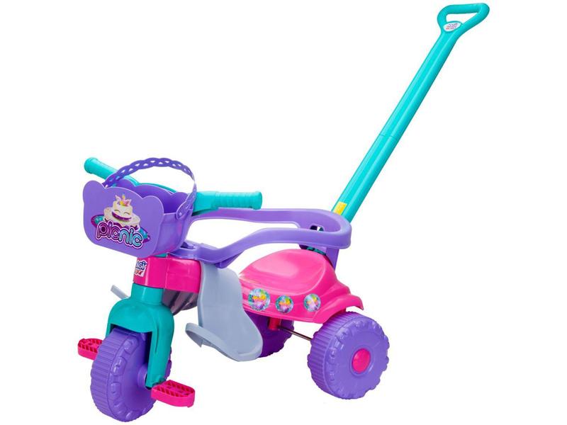 Imagem de Triciclo Infantil Pic-Nic com Empurrador Cestinha - Magic Toys