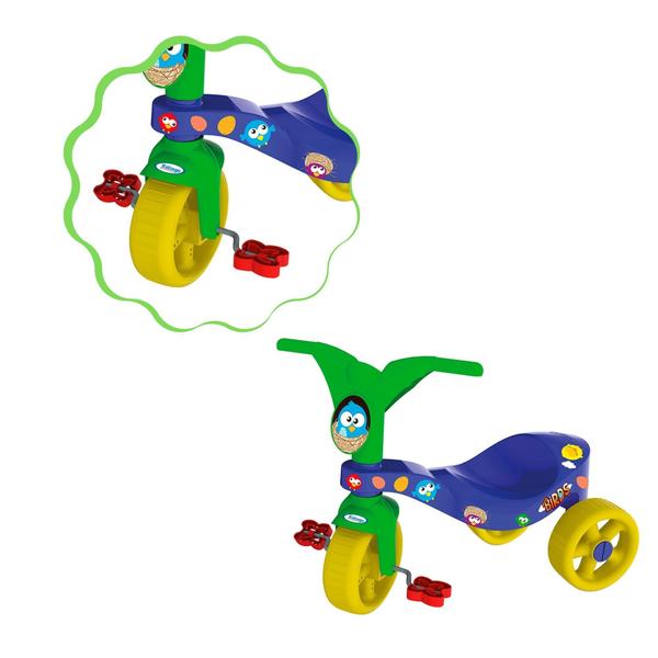 Imagem de Triciclo Infantil Pop Birds Azul e Verde Xalingo